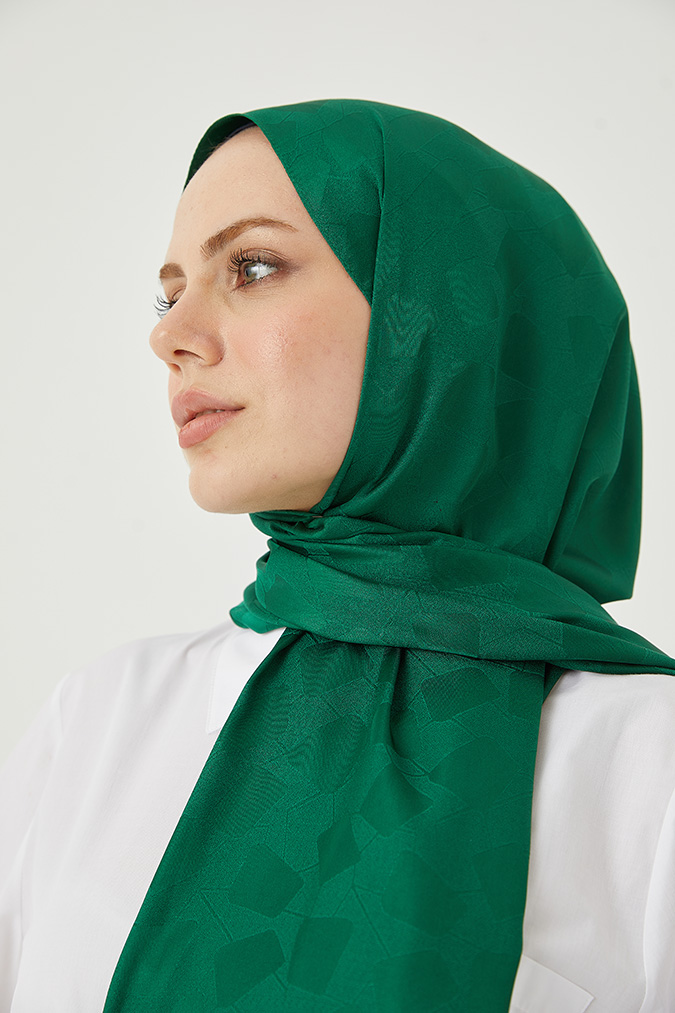 Karo Desen İpeksi Jakar Şal